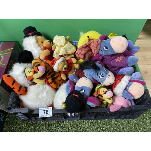 78 - CRATE OF ASSORTED DISNEY TEDDIES