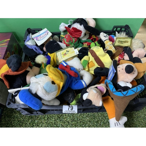 79 - CRATE OF ASSORTED DISNEY TEDDIES