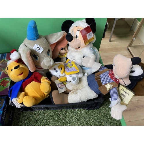 84 - CRATE OF ASSORTED DISNEY TEDDIES