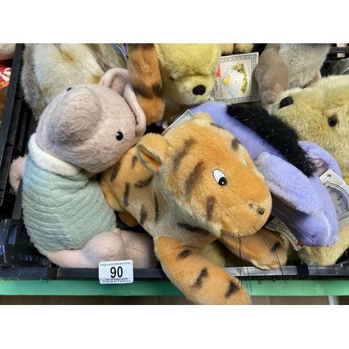 90 - CRATE OF ASSORTED DISNEY TEDDIES