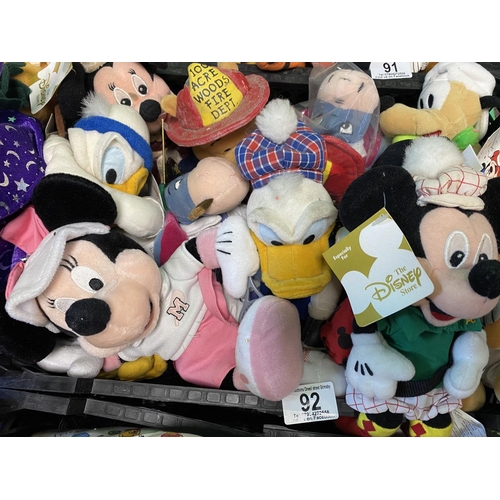 92 - CRATE OF ASSORTED DISNEY TEDDIES