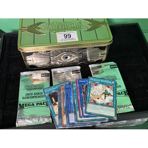 99 - YU-GI-OH TIN OF CARDS INCLUDING RARES CONDITION PACK FRESH