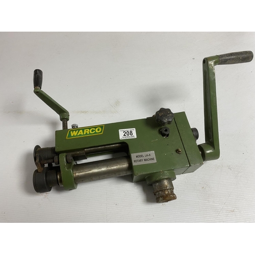 208 - WARCO MODEL LH8 ROTARY MACHINE