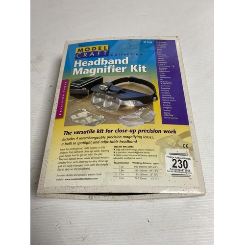 230 - MODEL CRAFT HEADBAND MAGNIFIER KIT