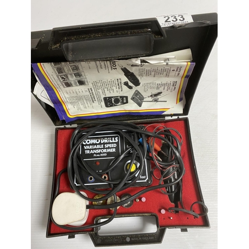 233 - COMO DRILLS VARIABLE SPEED TRANSFORMER
