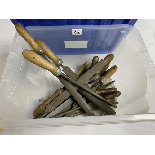 237 - BOX OF ASSORTED FILES