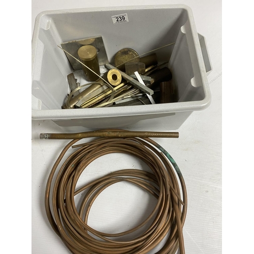 239 - MODEL ENGINEERING BRASS BAR, COPPER ETC