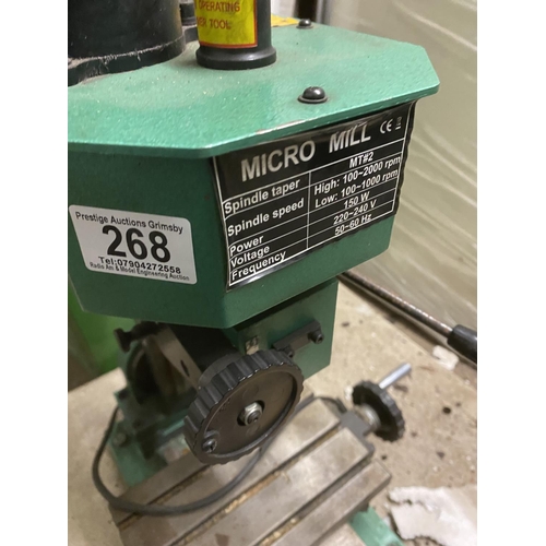 268 - MICRO MILL MILLING MACHINE