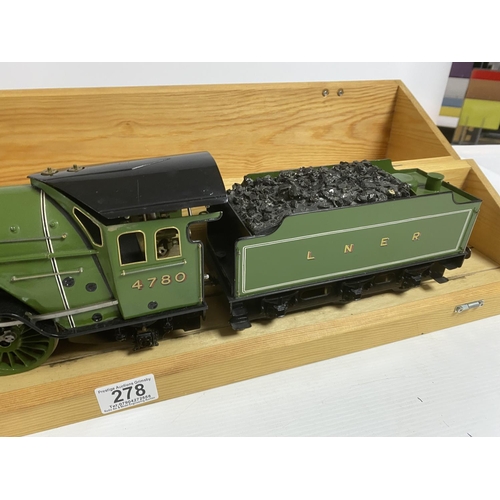 278 - GAUGE 1 LNER METHALTED SPIRIT MULTI FUEL BOILER TESTED WHEN COMPLETED IN2011 HAS BEEN DISPLAYED SINC... 