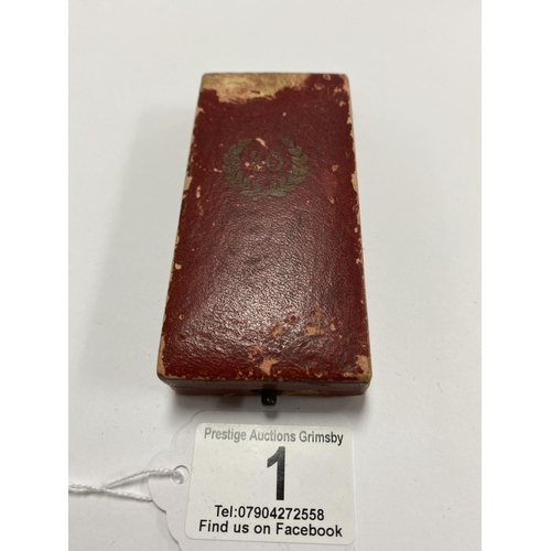 1 - WW2 GERMAN NATIONAL FAITHFUL SERVICE MEDAL WITH CASE