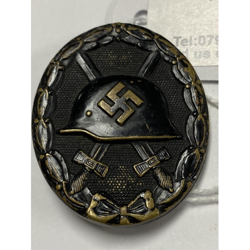 15 - 1939 WOUND BADGE BLACK