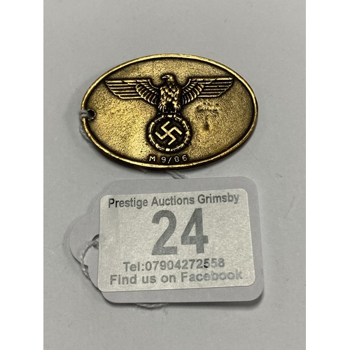 24 - GERMAN POLICE STAMP STATE GEHEIME