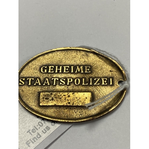 24 - GERMAN POLICE STAMP STATE GEHEIME