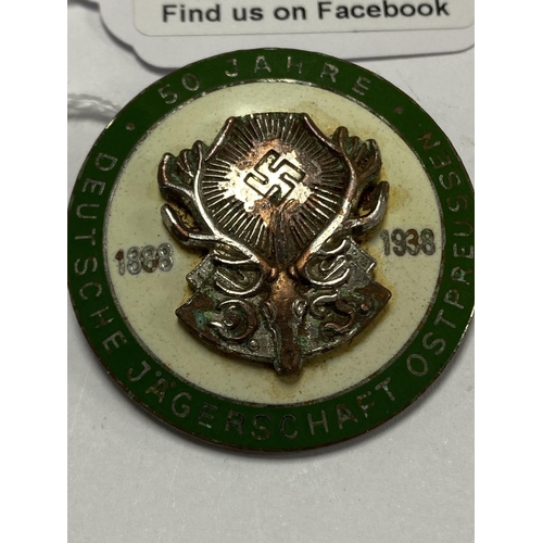 26 - GERMAN JAGERSCHAFT 50 YEAR MEMBERSHIP BADGE