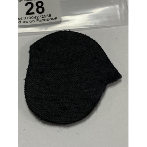 28 - GERMAN LUFTWAFFE PATCH POSSIBLY SILVER THREAD