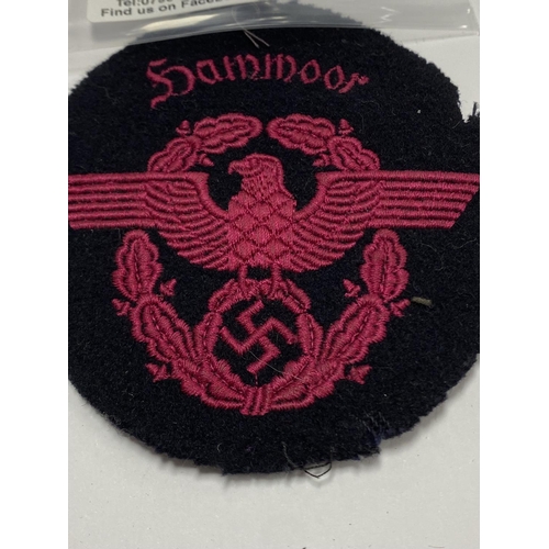 31 - GERMAN LUFTWAFFE PATCH POSSIBLY SILVER THREAD