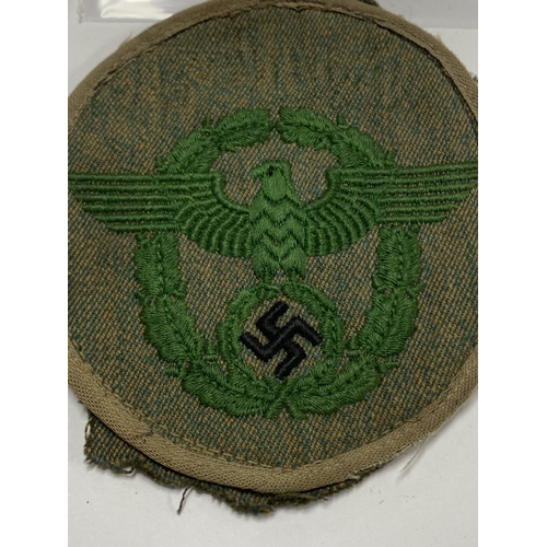 33 - GERMAN LUFTWAFFE PATCH POSSIBLY SILVER THREAD