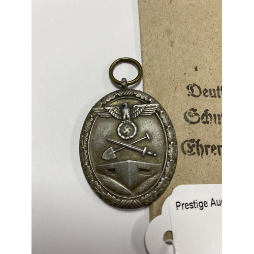 5 - WW2 GERMAN WESTWALL MEDAL