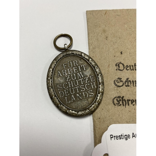 5 - WW2 GERMAN WESTWALL MEDAL