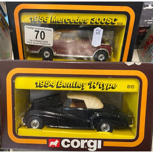 70 - corgi 806 & 815 classic die cast