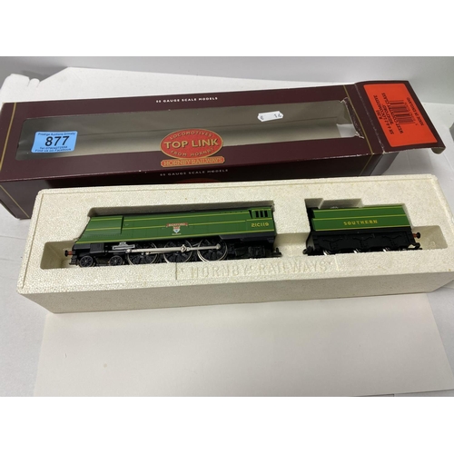 877 - top link R265 OO guage west country class loco boxed