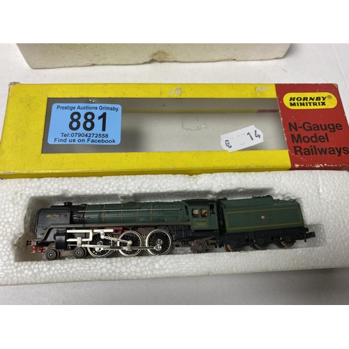 881 - hornby mini trix N gauge loco boxed