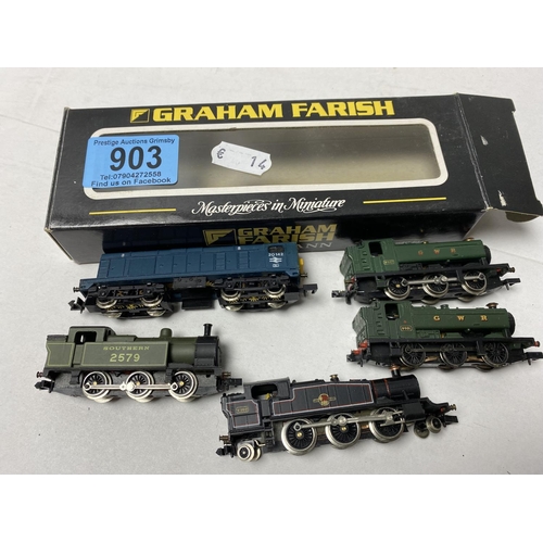 903 - assorted N guage locos boxed