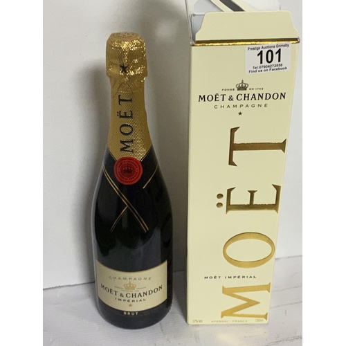 101 - MOET & CHANDON CHAMPAGNE 12% 750ML BOXED