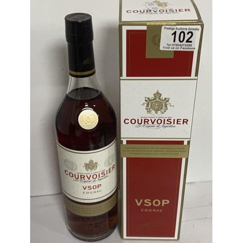 102 - COURVOISIER VSOP COGNAC 40% 70CL BOXED