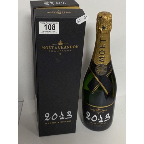 108 - MOET & CHANDON CHAMPAGNE GRAND VINTAGE 2013 12.5% 750ML BOXED