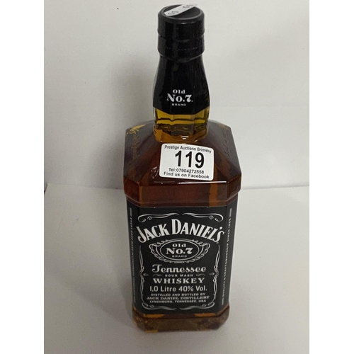 119 - JACK DANIELS NUMBER 7 40% 1 LITRE