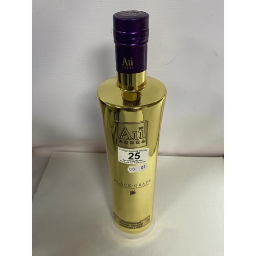 25 - AU VODKA BLACK GRAPE FLAVOUR 35.2% 70CL