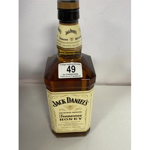 49 - JACK DANIELS TENNESSEE HONEY 35% 1 LITRE