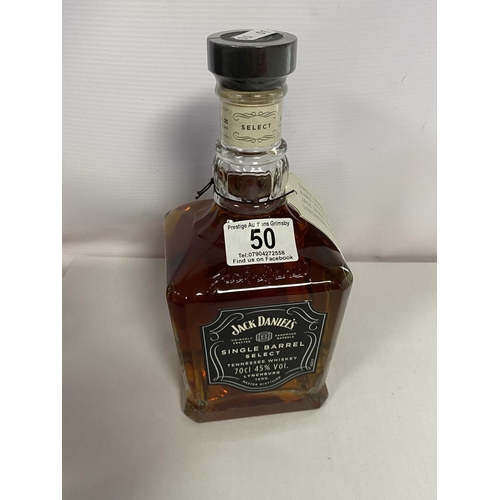 50 - JACK DANIELS SINGLE BARREL SELECT 45% 70CL