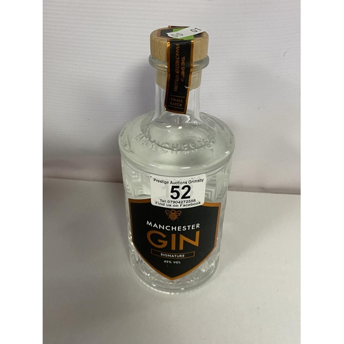 52 - MANCHESTER GIN 42% 500ML