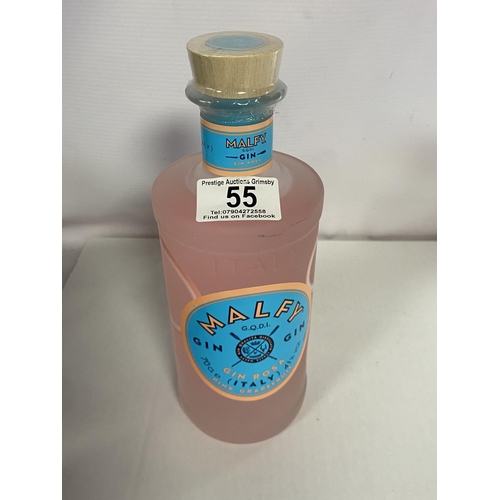 55 - MALFY PINK GRAPEFRUIT GIN 41% 70CL