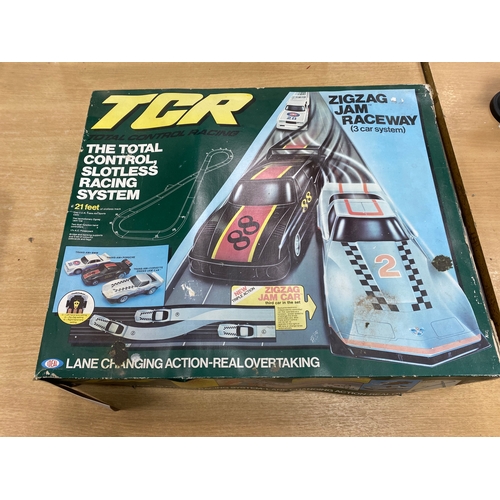 906 - Vintage tcr car racing game with four cars in various conditions as seen in the pictures. A real 198... 