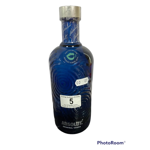 5 - BOTTLE OF LTD EDITION ABSOLUT ORIGINAL VODKA 40% VOLUME 700ML