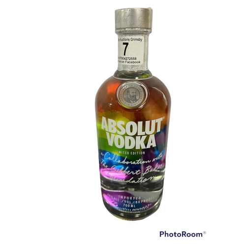 7 - BOTTLE OF ABSOLUT VODKA 40% 700ML