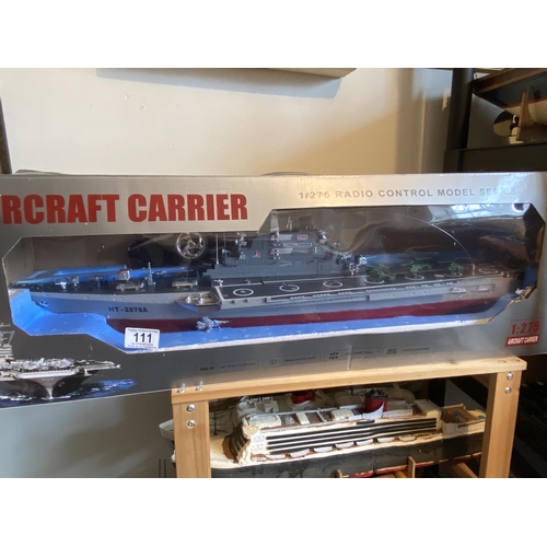 111 - RADIO CONTROLLED AIRCRAFT CARRIER 1/275 SCALE