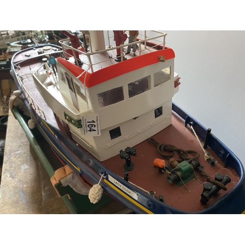 164 - MOTORIZED WELL BUILT HEAVY FIRE TUG 