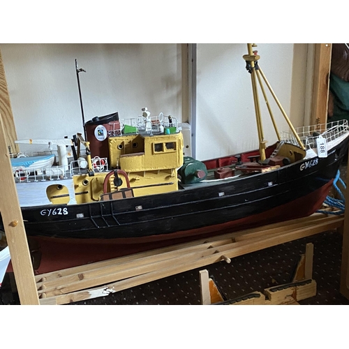 188 - MOTORIZED TRAWLER LENGTH 75CM WIDTH 18CM