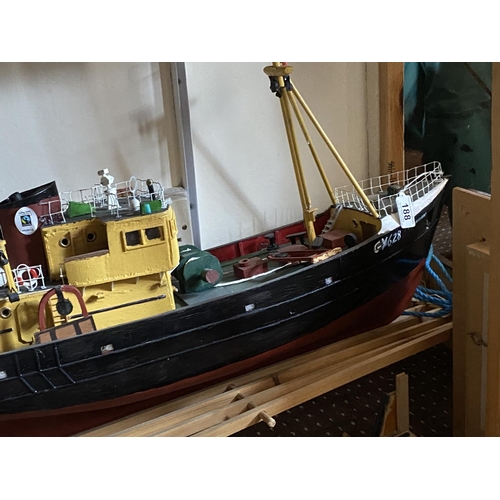 188 - MOTORIZED TRAWLER LENGTH 75CM WIDTH 18CM