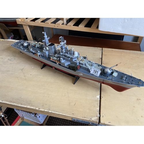 191 - MOTORIZED DESTROYER HIGHLY DETAILED LENGTH 77CM WIDTH 10CM