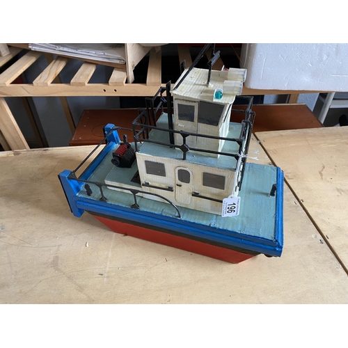 196 - MOTORIZED PUSHER TUG LENGTH 39CM WIDTH 18CM