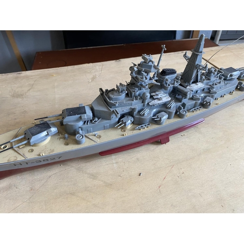 209 - MOTORIZED BATTLESHIP LENGTH 71CM WIDTH 11CM