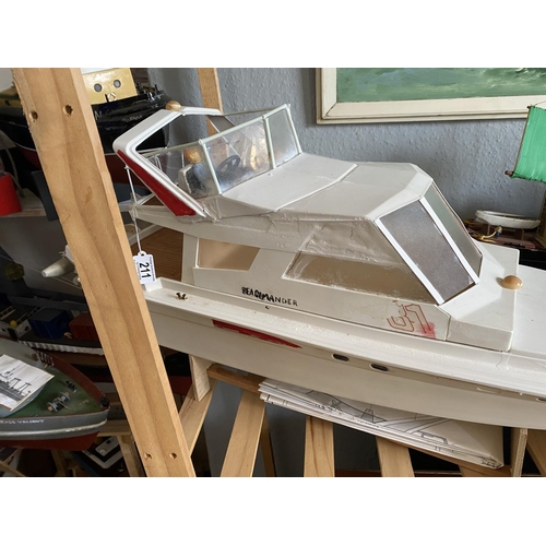 211 - MOTORIZED PLEASURE CRUISER LENGTH 86CM WIDTH 26CM