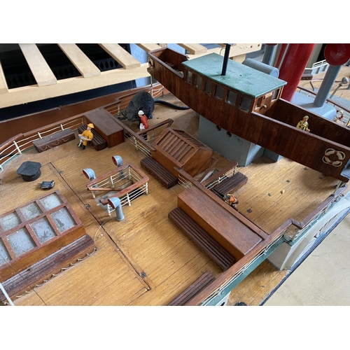 234 - MOTORIZED WOODEN PADDLE STEAMER 