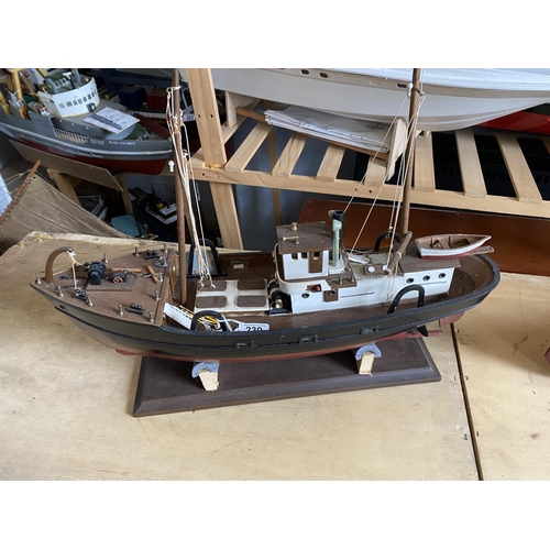 239 - MOTORIZED TRAWLER LENGTH 61CM WIDTH 17CM