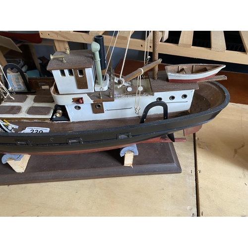 239 - MOTORIZED TRAWLER LENGTH 61CM WIDTH 17CM